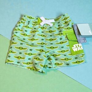 Star Wars Baby Yoda Swim Shorts (6-9 Months) NEW